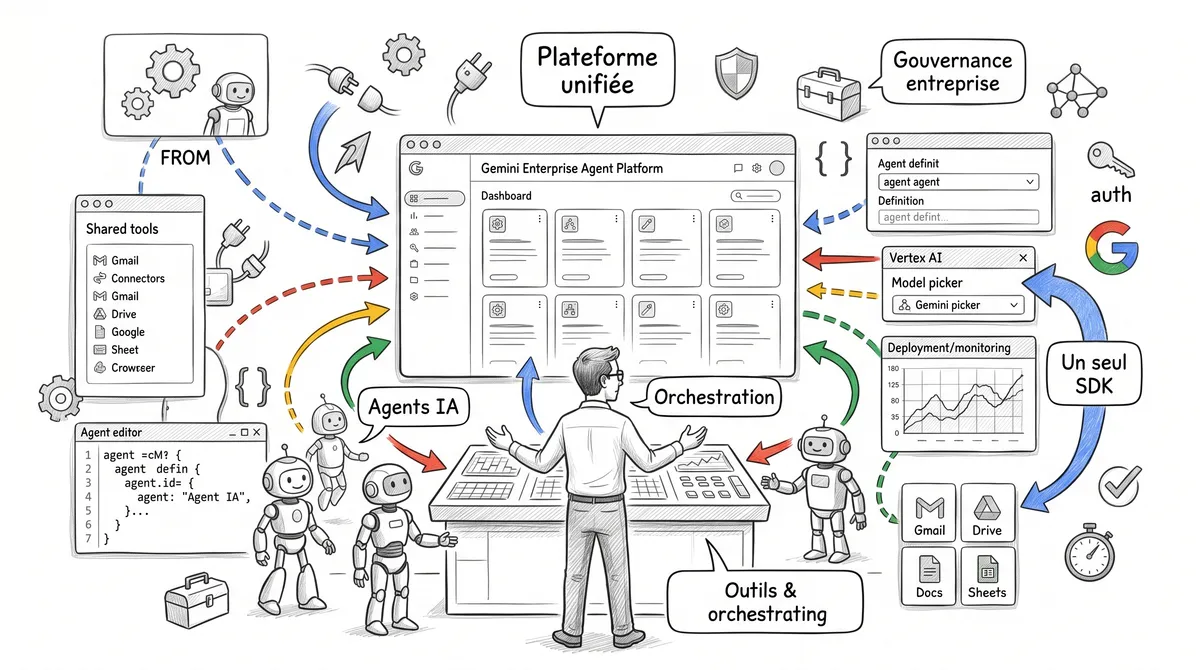 Gemini Enterprise Agent Platform : Google unifie le développement d'agents IA